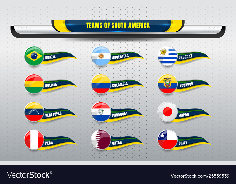 national-teams-south-america-royalty-free-vector-image