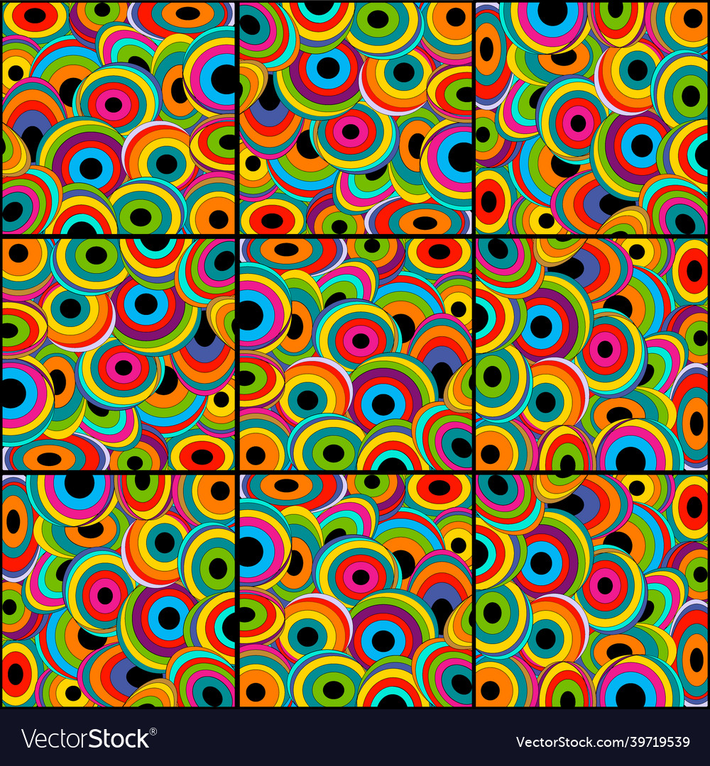 Seamless background with geometric pattern oval vector image Seamless background with geometric pattern oval