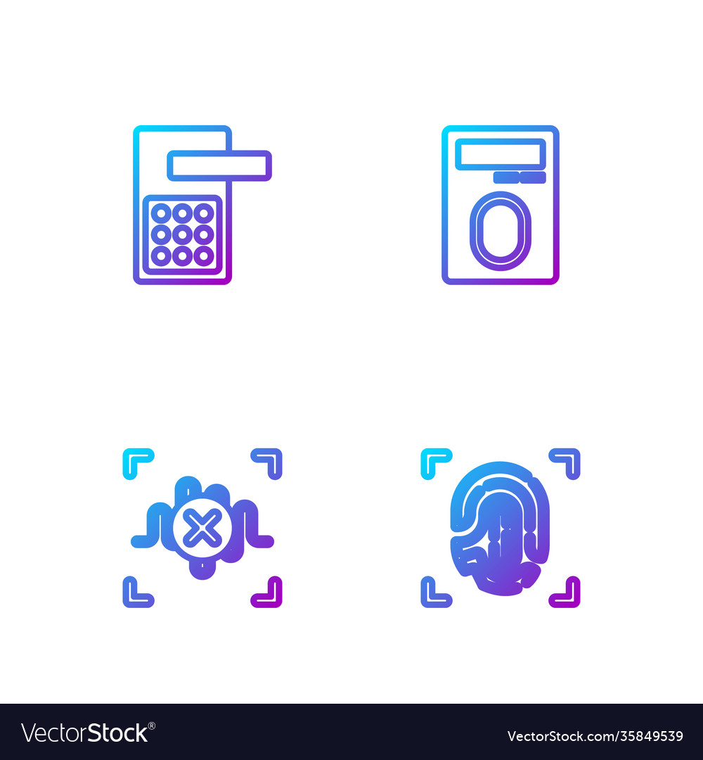 Set line fingerprint rejection voice recognition
