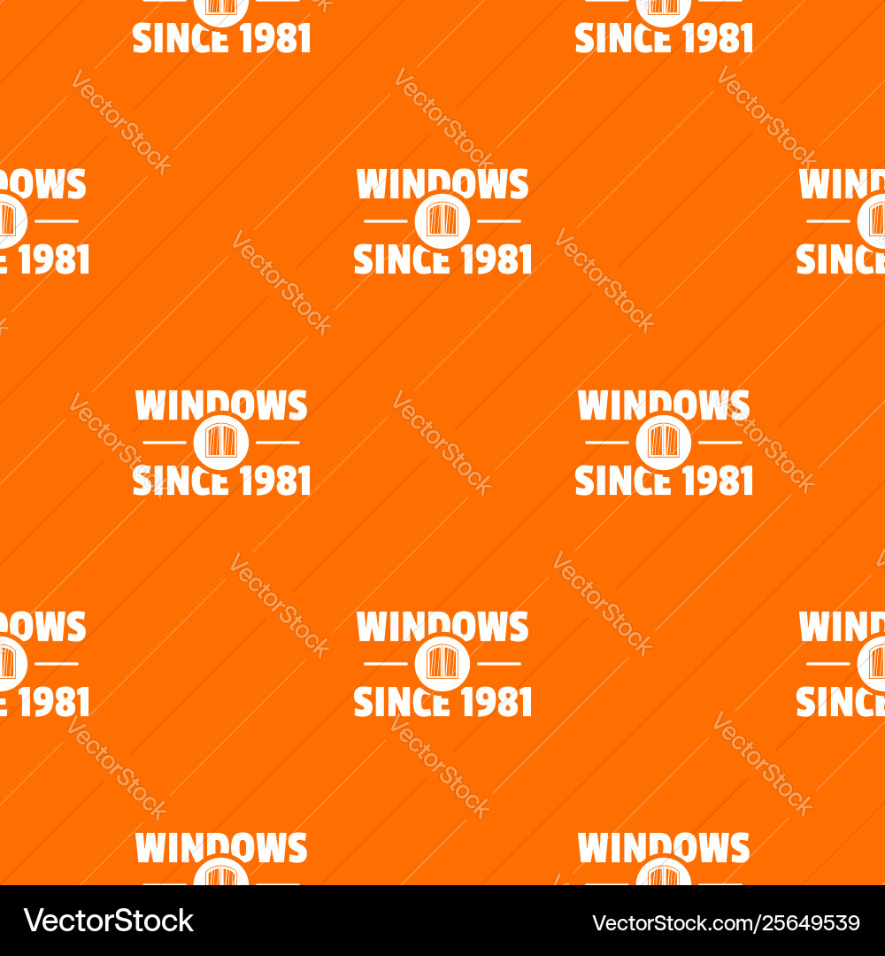 Window Sign Orange Window pattern orange Royalty Free Vector Image