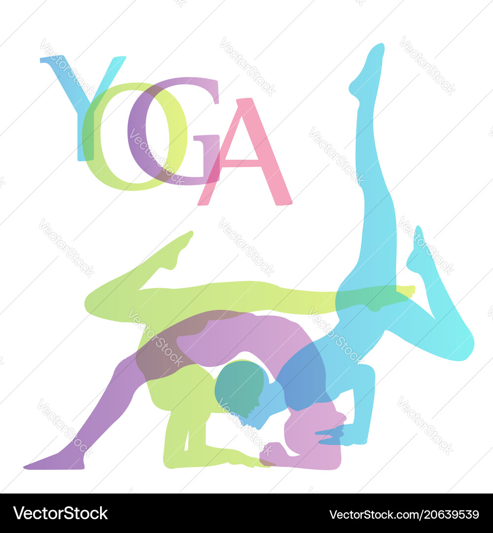 Yoga poses Royalty Free Vector Image - VectorStock