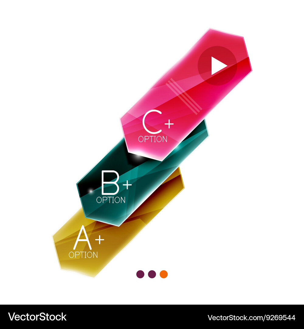 Arrow infographics element Royalty Free Vector Image