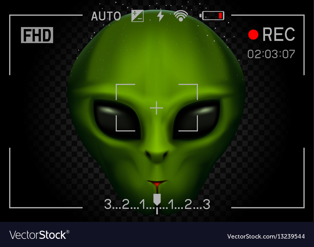 Camera rec alien in dark