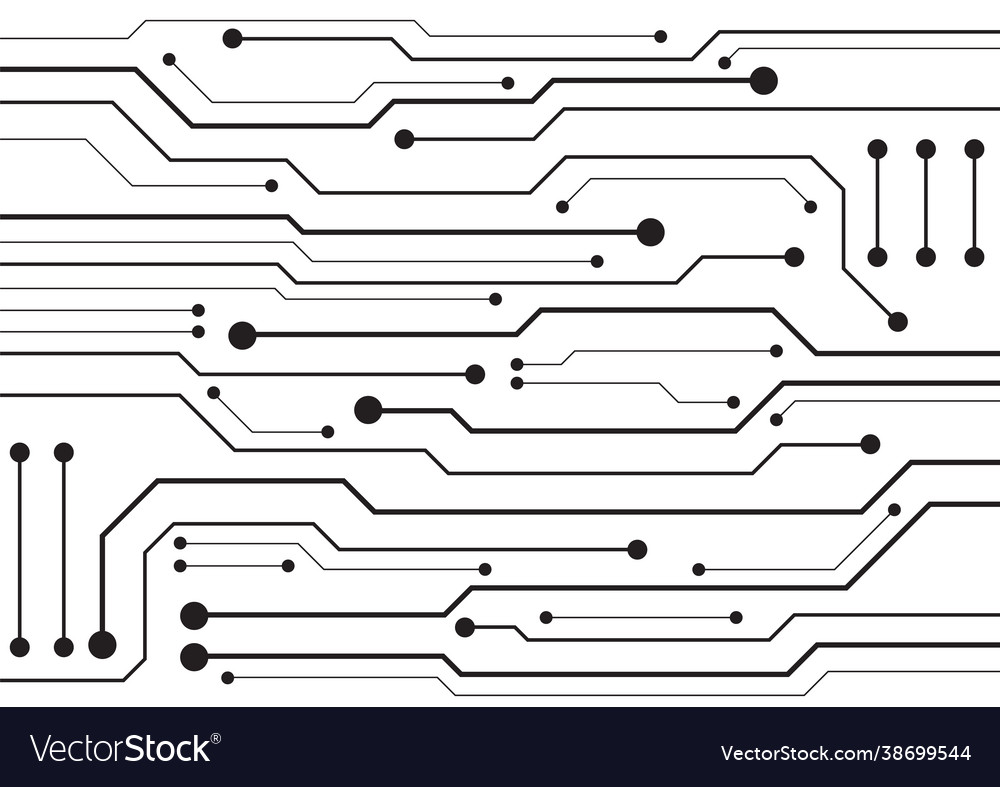 Circuit technology background with hi-tech vector image Circuit technology background with hi-tech