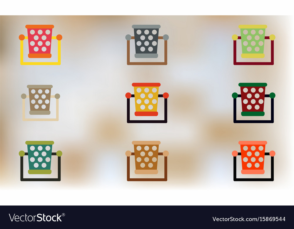 Garbage bin set