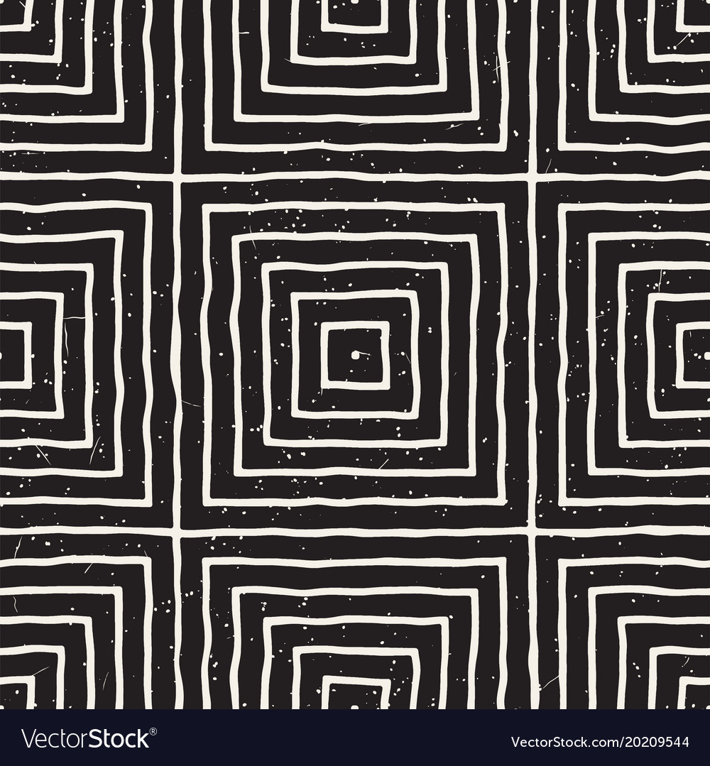 Hand drawn seamless repeating pattern with lines