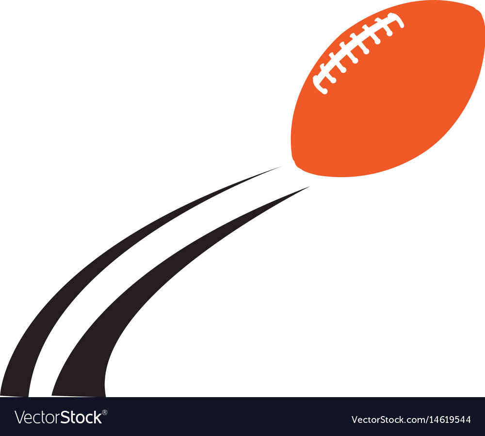 Isolated football ball