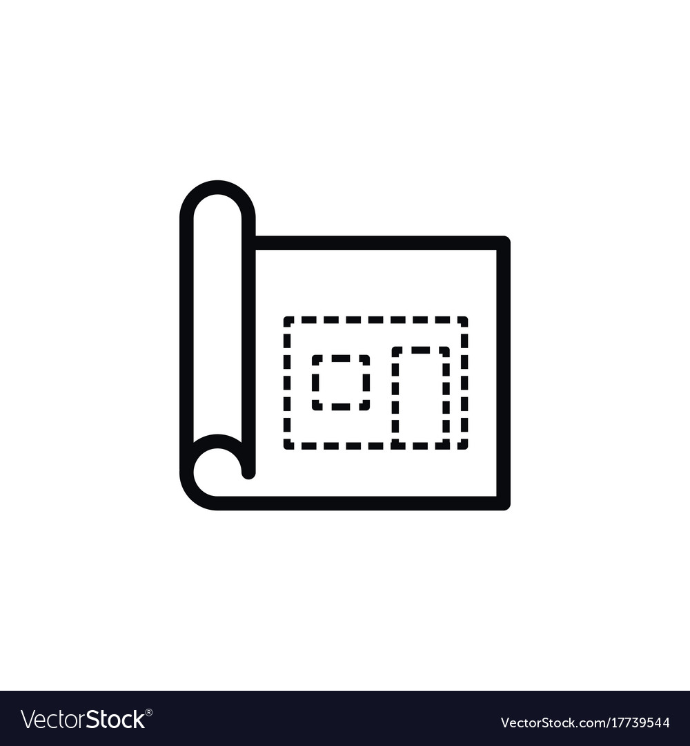 Isolated page icon architectural element