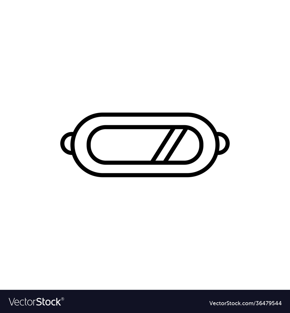 Oculus line icon simple mobile concept app