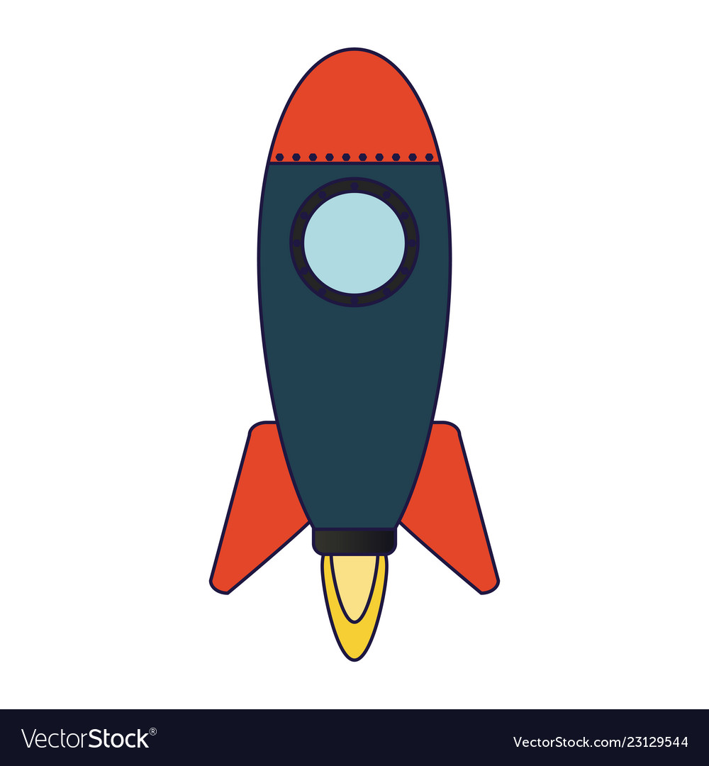 Rocket taking off symbol