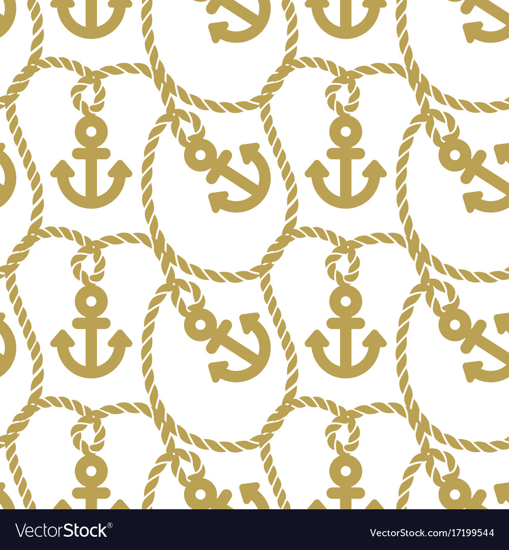 Seamless pattern with anchors ongoing background