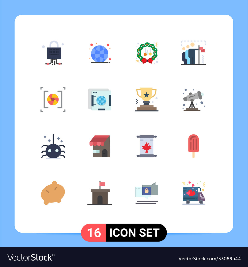 Set 16 modern ui icons symbols signs