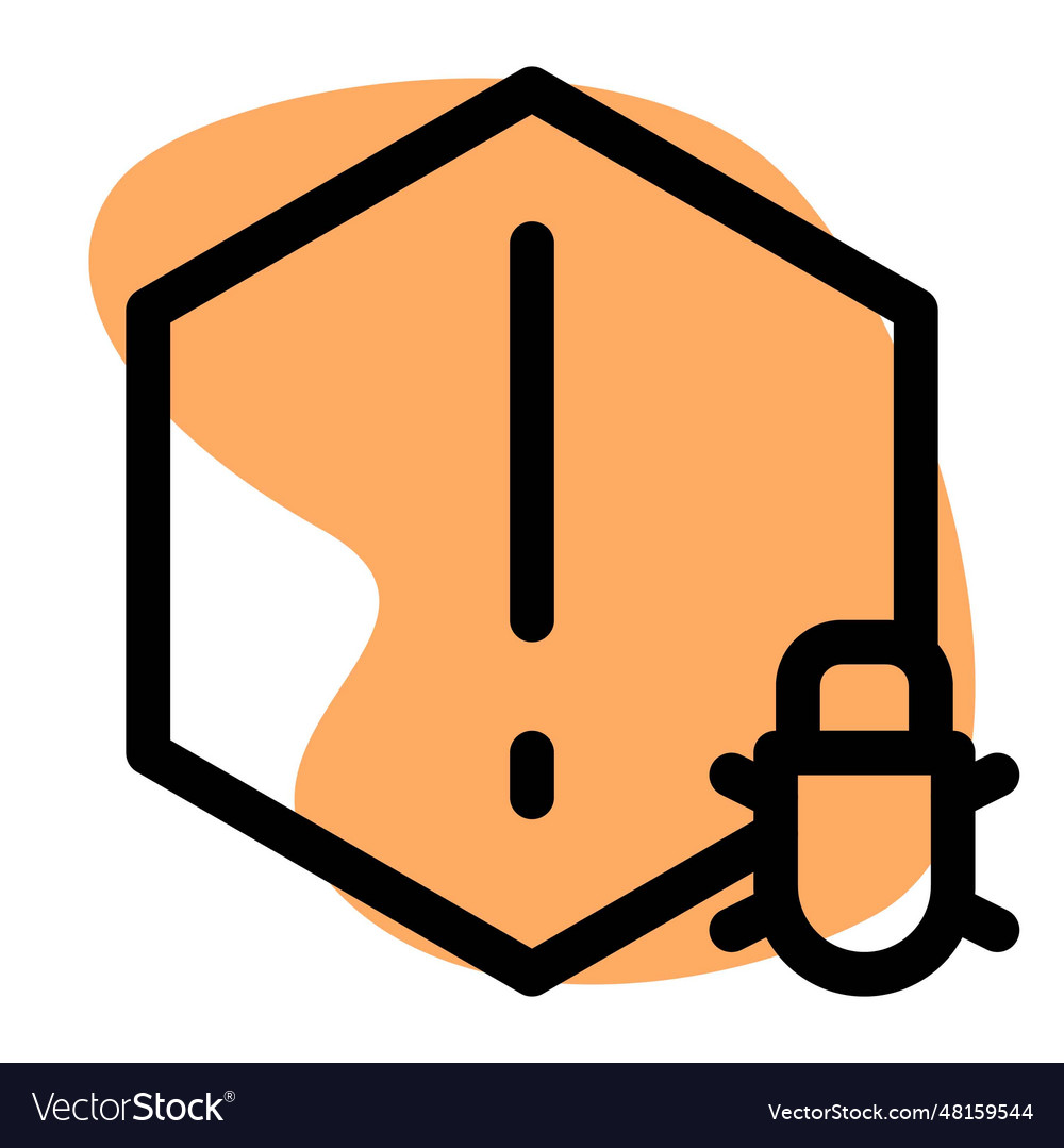 Virus alert indicator in computer