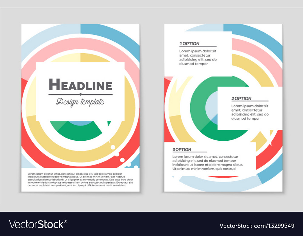 Abstract layout background set for art