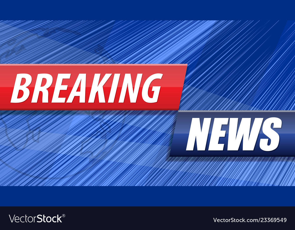 Breaking news background red blue banner Vector Image