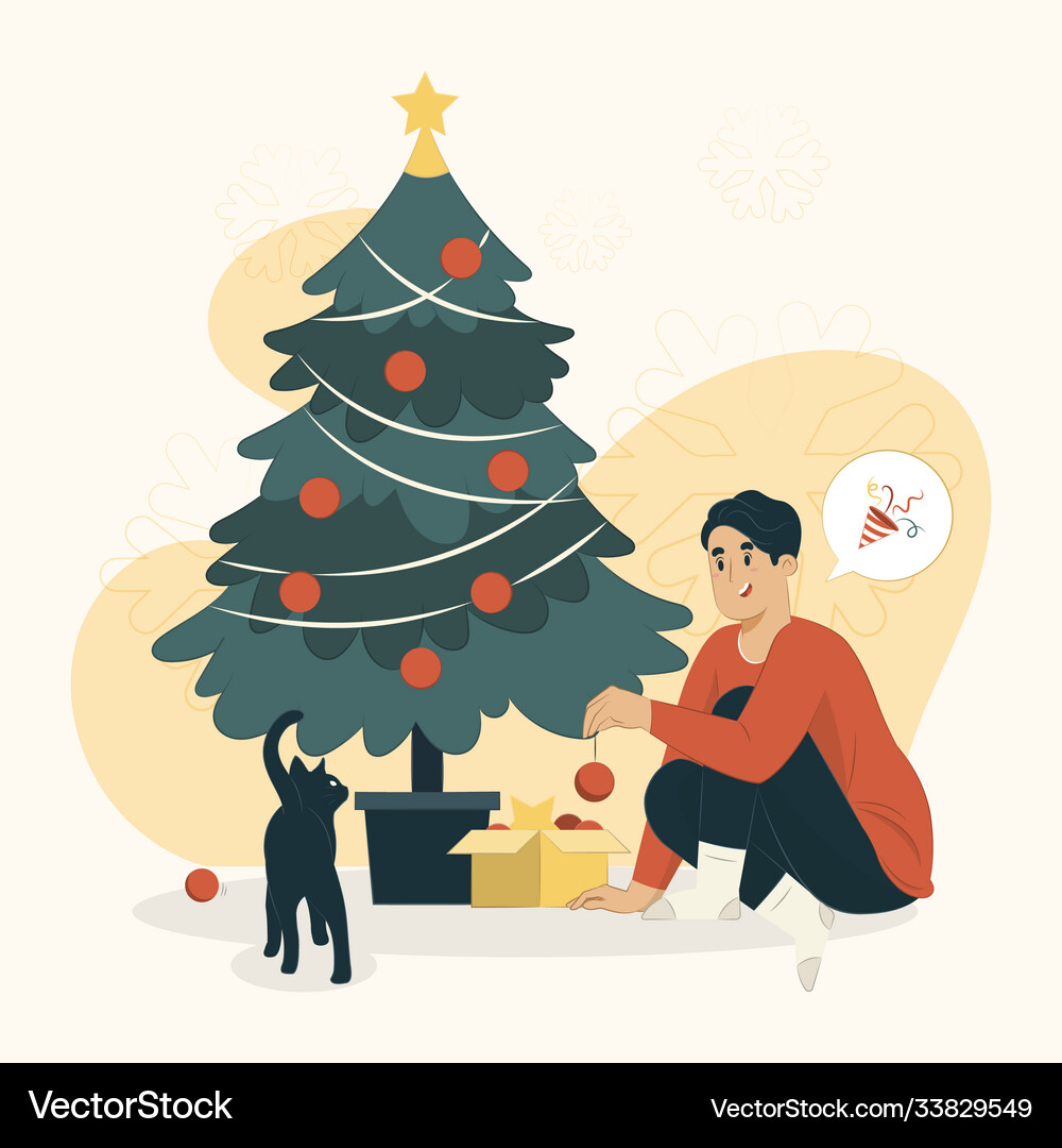 Christmas tree concept Royalty Free Vector Image