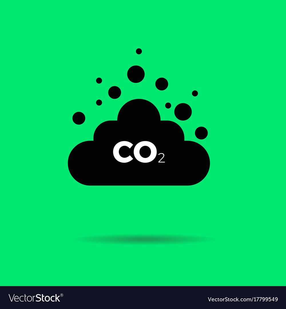 Co2 Emissions-Icon Cloud Flat