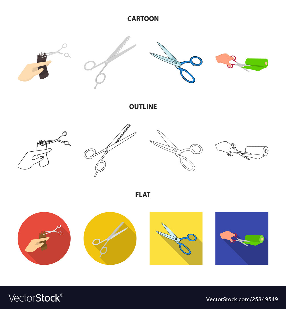 Design scissor and craft icon set Royalty Free Vector Image