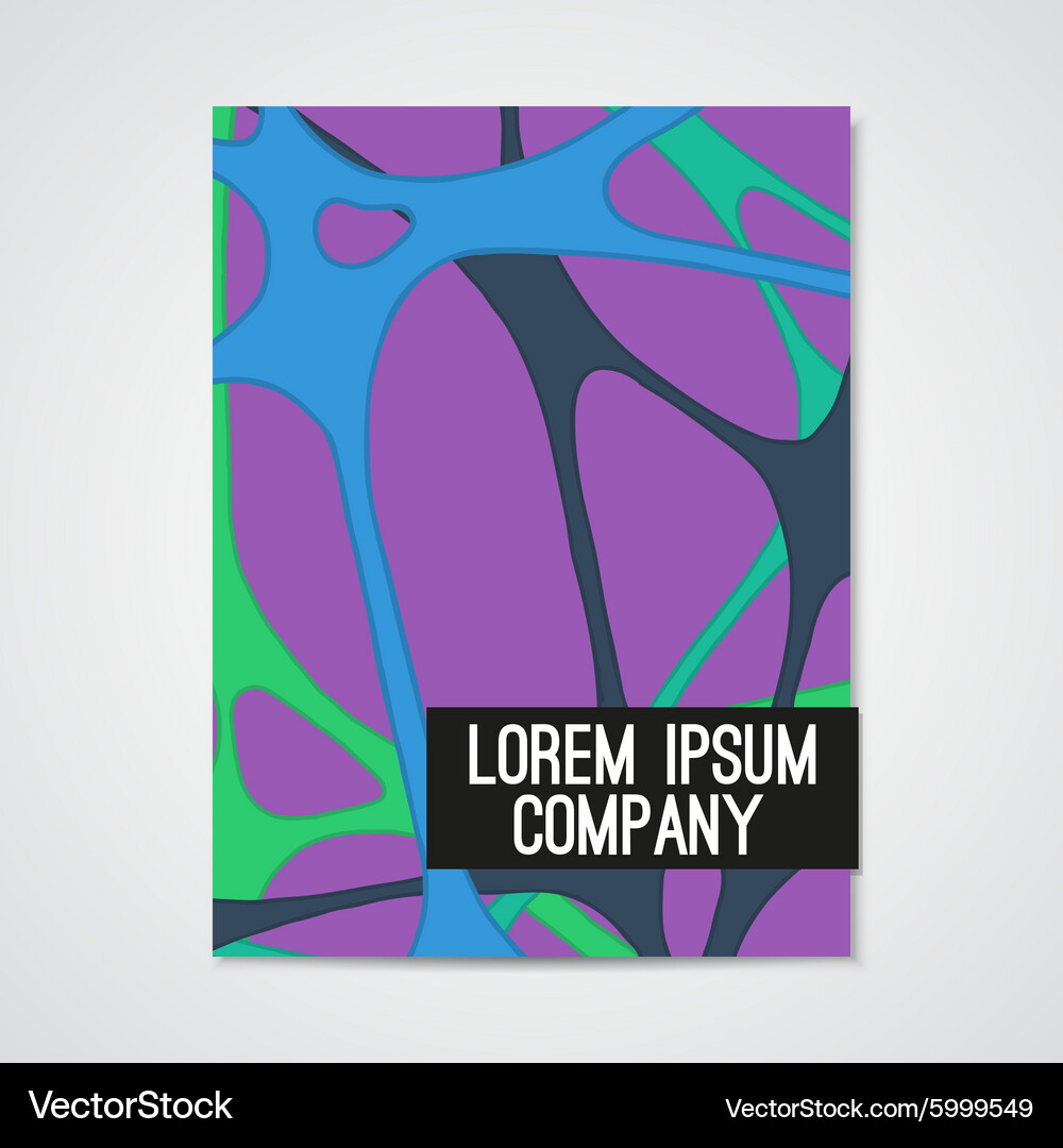 Poster with hand drawn abstract pattern Royalty Free Vector