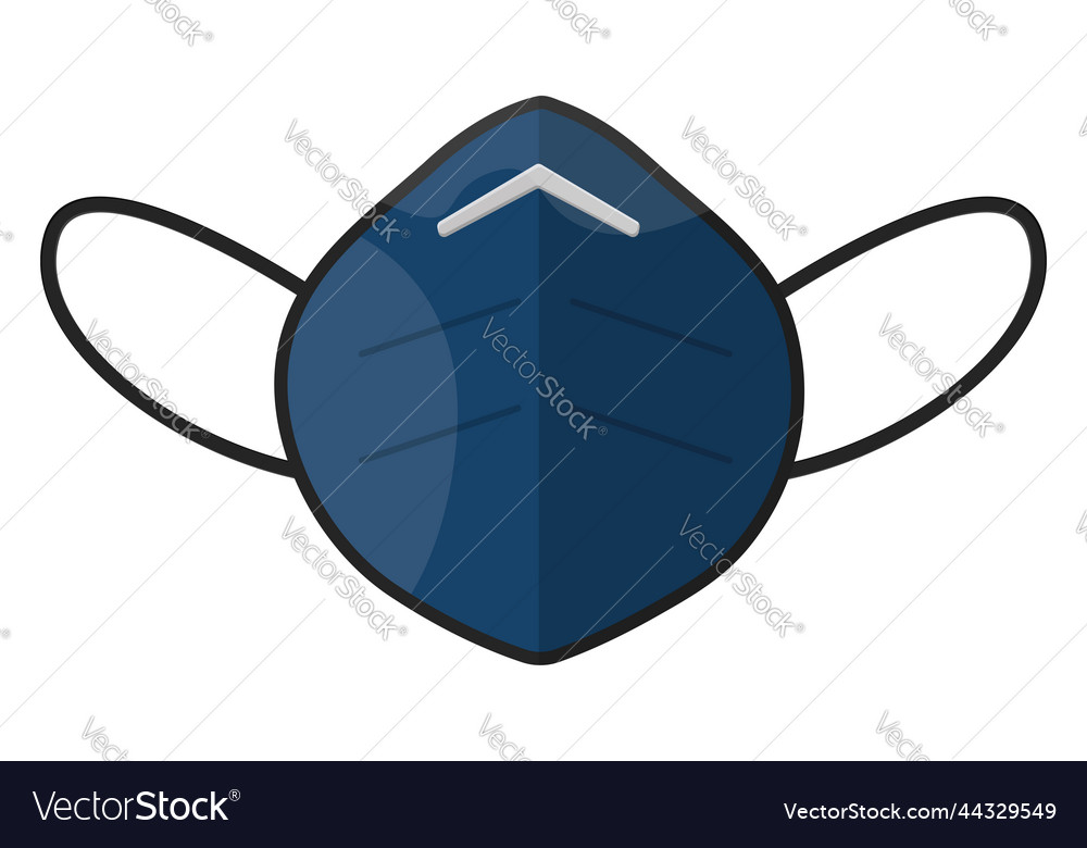 Protective face mask on a white background