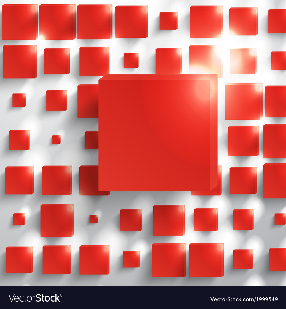 Red Square Abstract Background