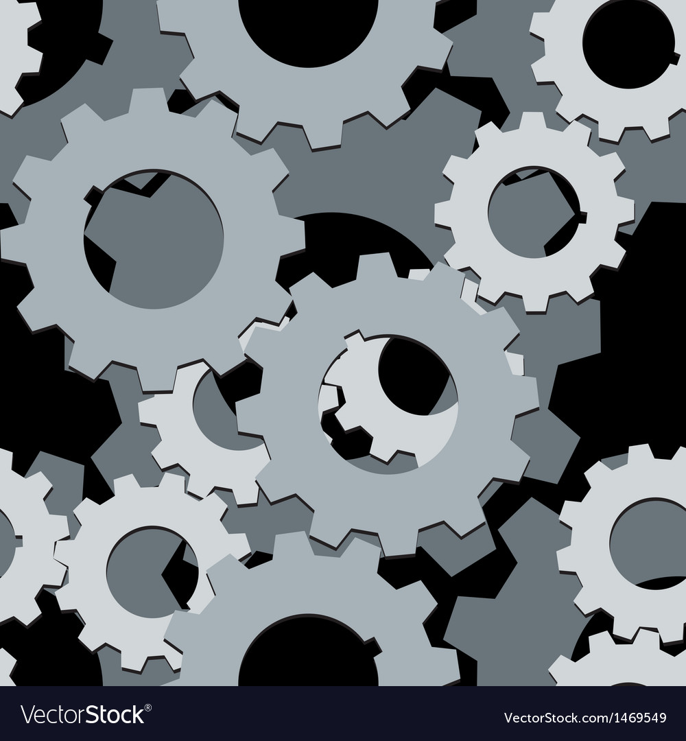 Seamless both side cogwheels pattern