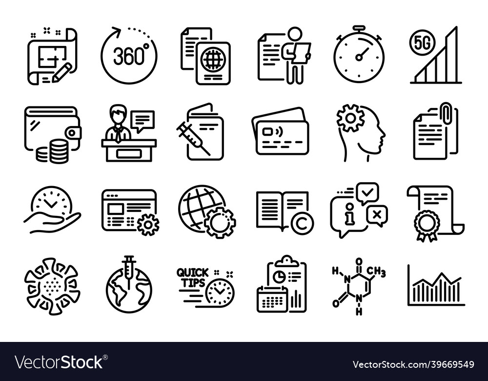 Set of job interview safe time and 360 vector image Set of job interview safe time and 360