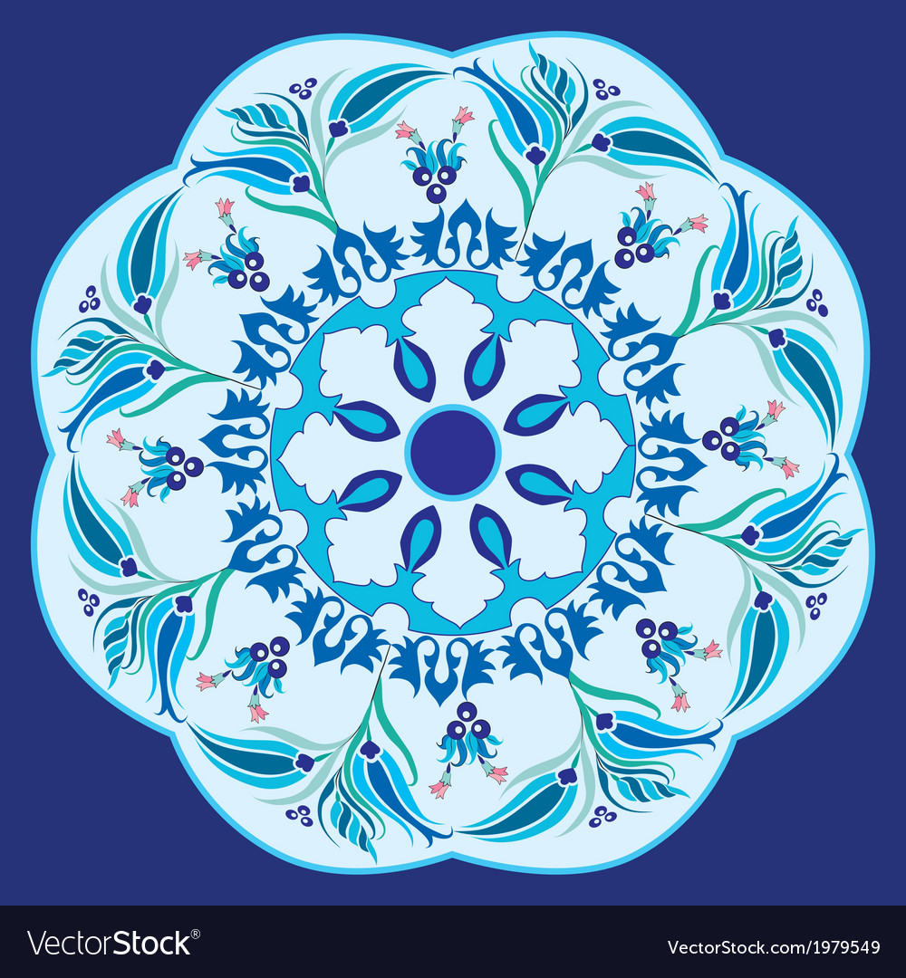Traditional ottoman design with a pattern of two