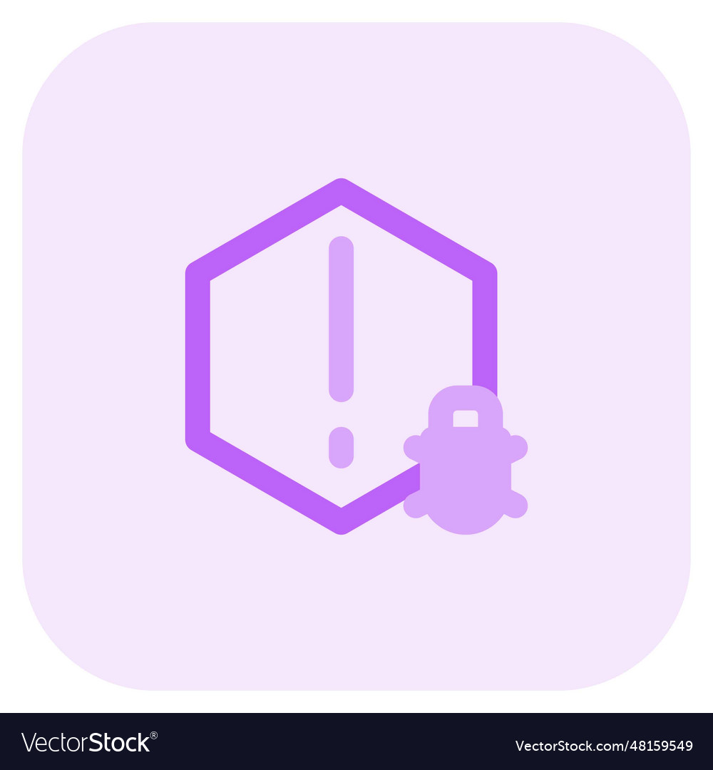 Virus alert indicator in computer