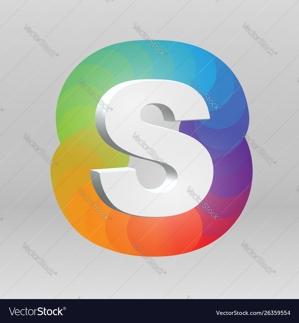 3d character from a fontset with colorful vector image 3d character from a fontset with colorful