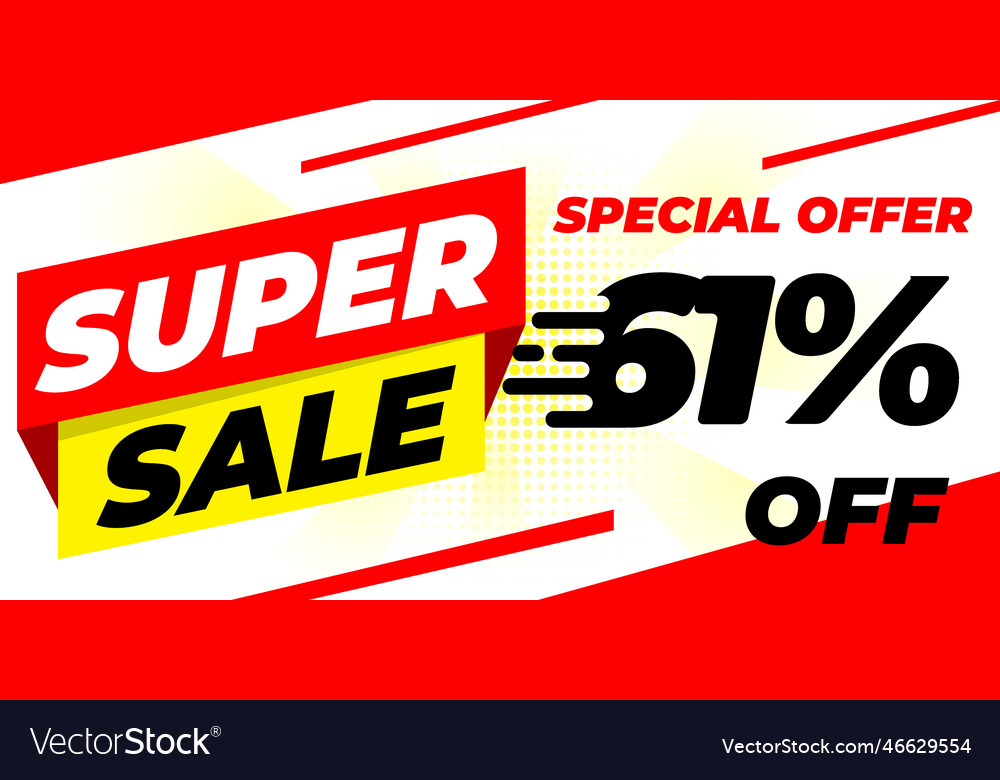 61 off sale banner flash groß super promotion