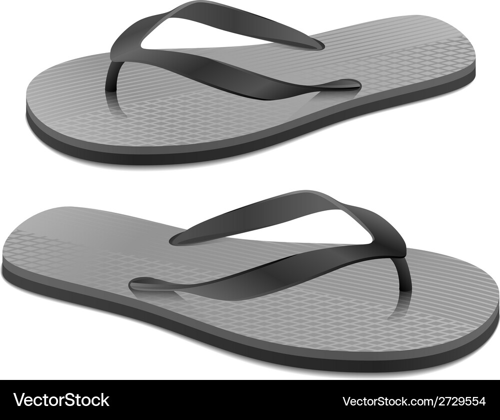 Beach sandals Royalty Free Vector Image - VectorStock