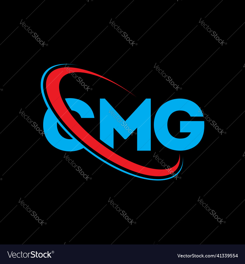 Cmg logo letter design Royalty Free Vector Image