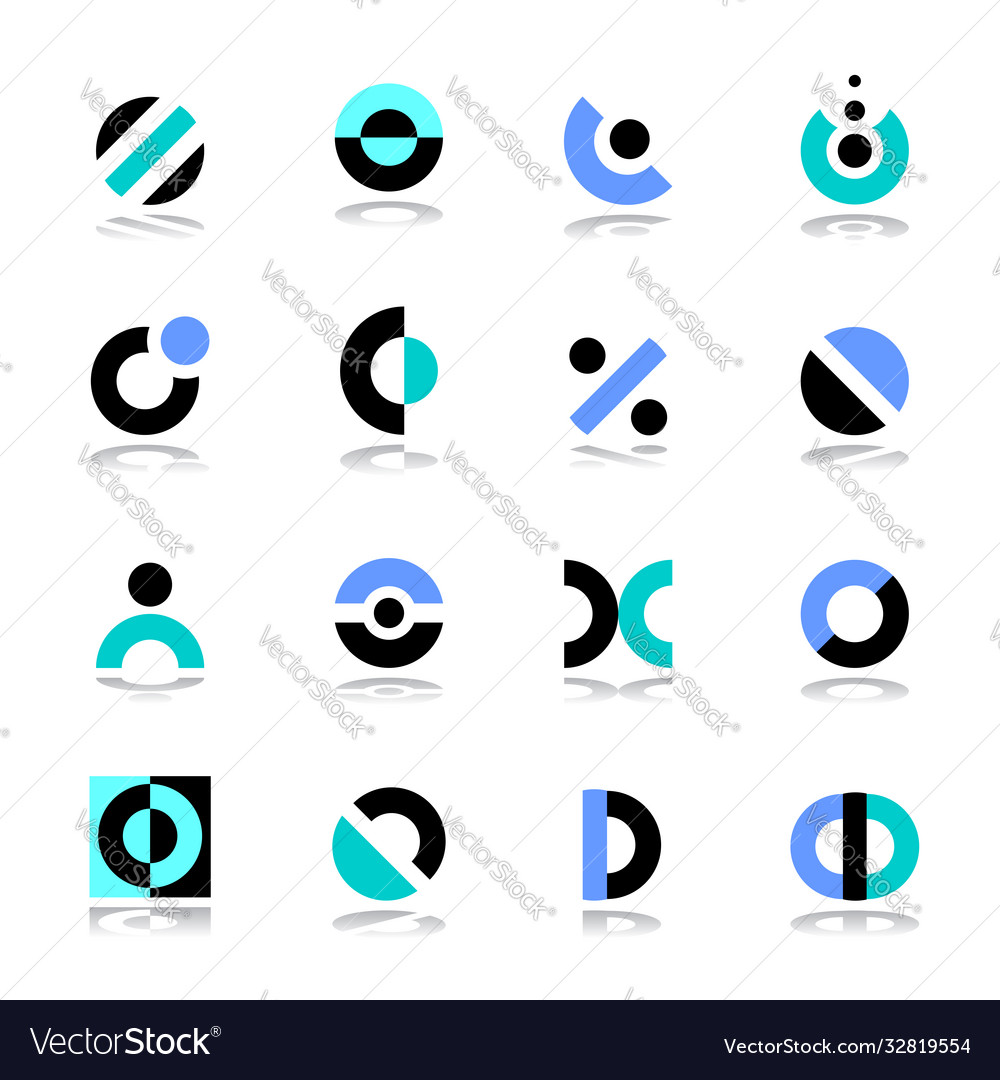 Design elements set vector image Design elements set