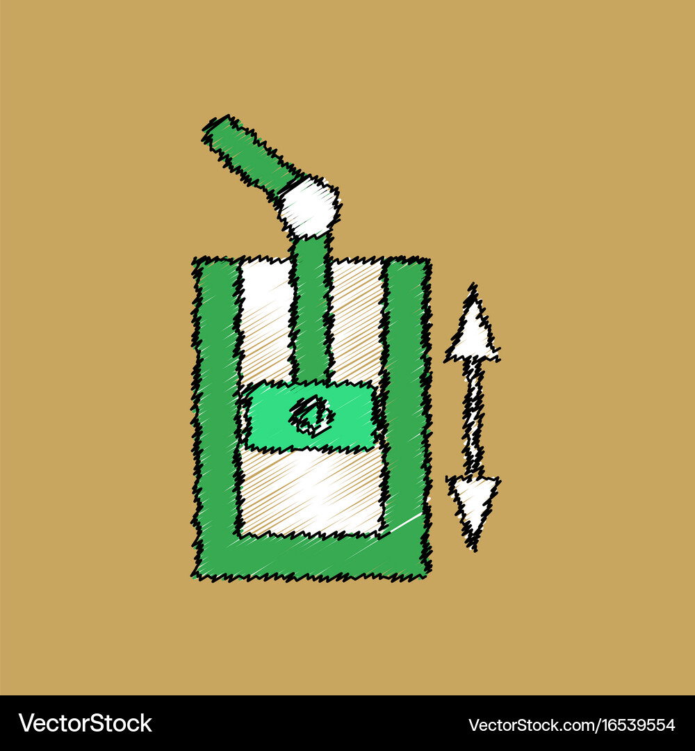 Flat icon design collection pressure in engine Vector Image