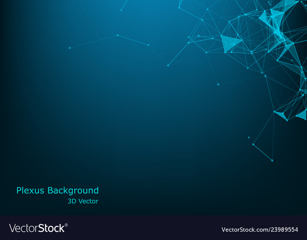 Geometric abstract background with connected line vector image Geometric abstract background with connected line