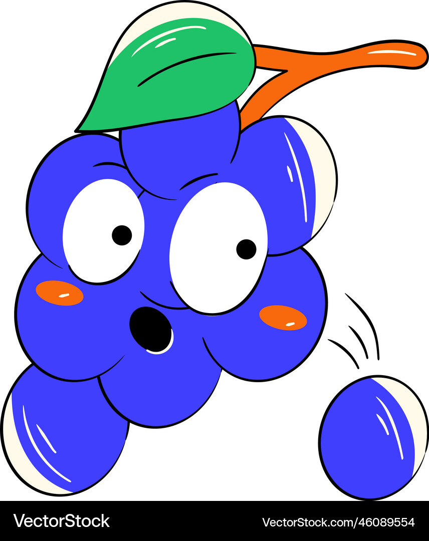Grapes bunch Royalty Free Vector Image - VectorStock