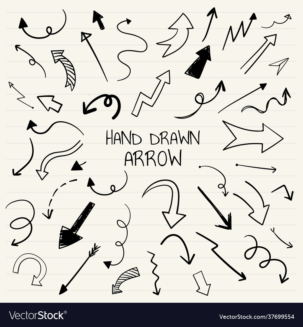 Hand drawn arrow collection