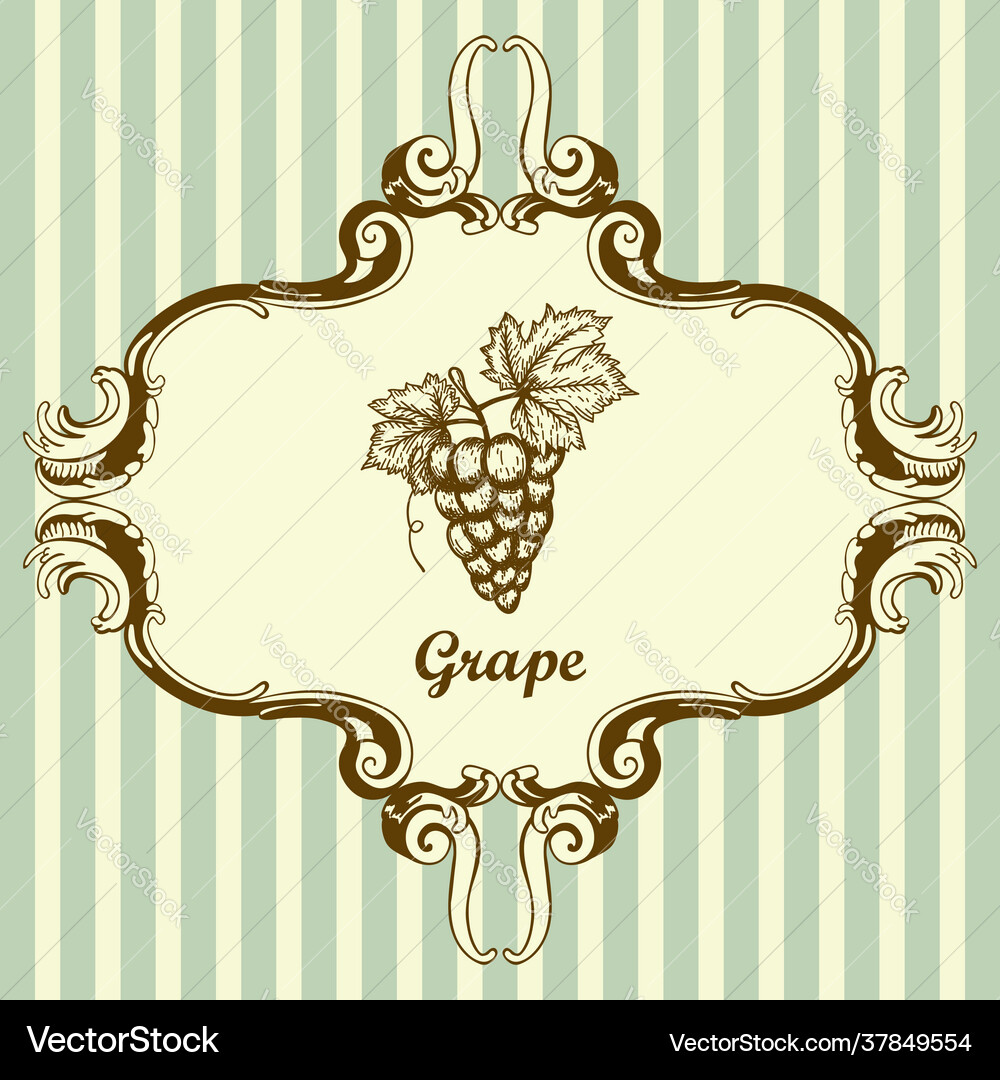 Icon grape Royalty Free Vector Image - VectorStock