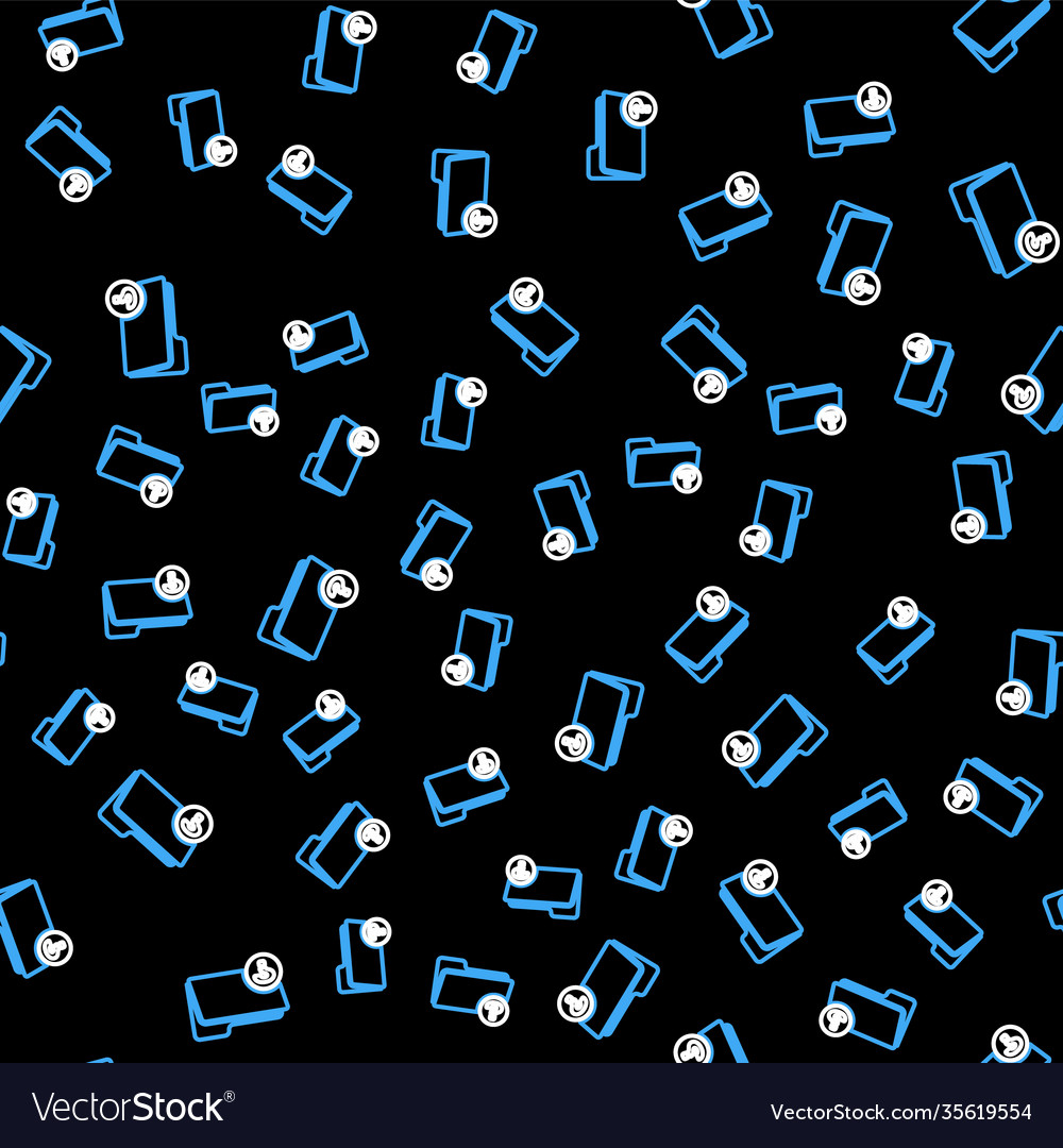 Line unknown directory icon isolated seamless Vector Image Line unknown directory icon isolated seamless