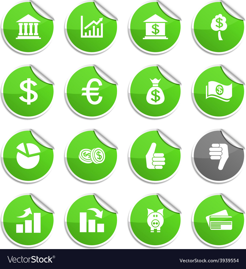 Money setting. Набор стикеров деньги.