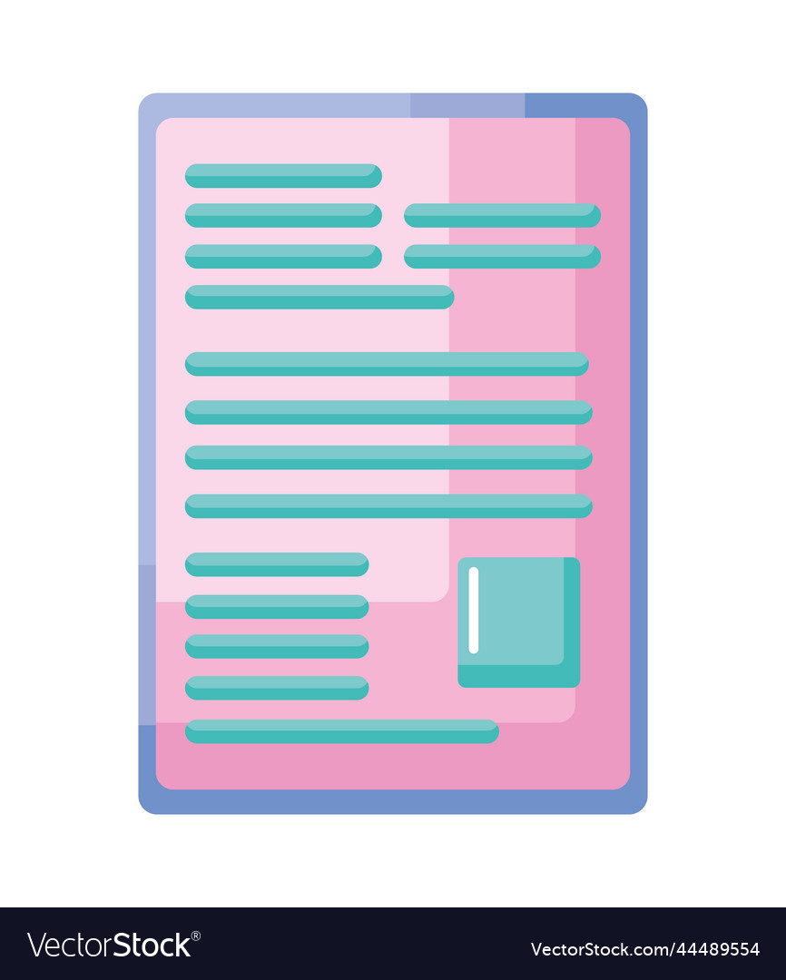 Pink document file paper format