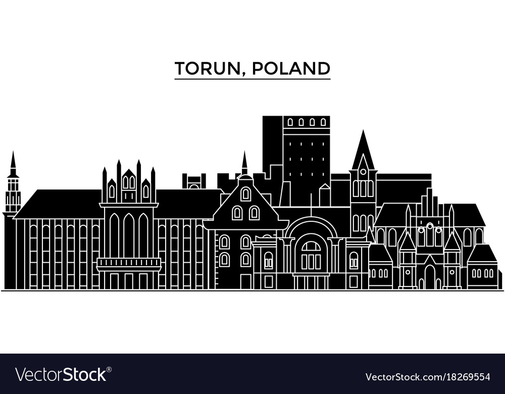 Poland torun architecture city skyline