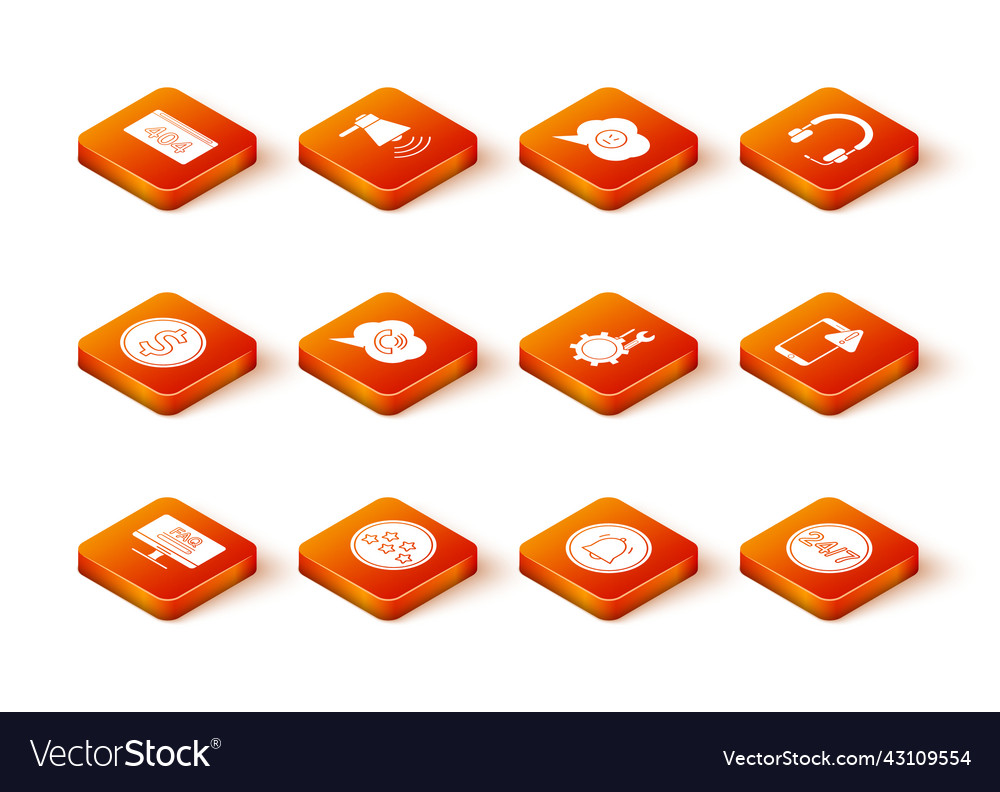 Set monitor with faq information five stars vector image Set monitor with faq information five stars