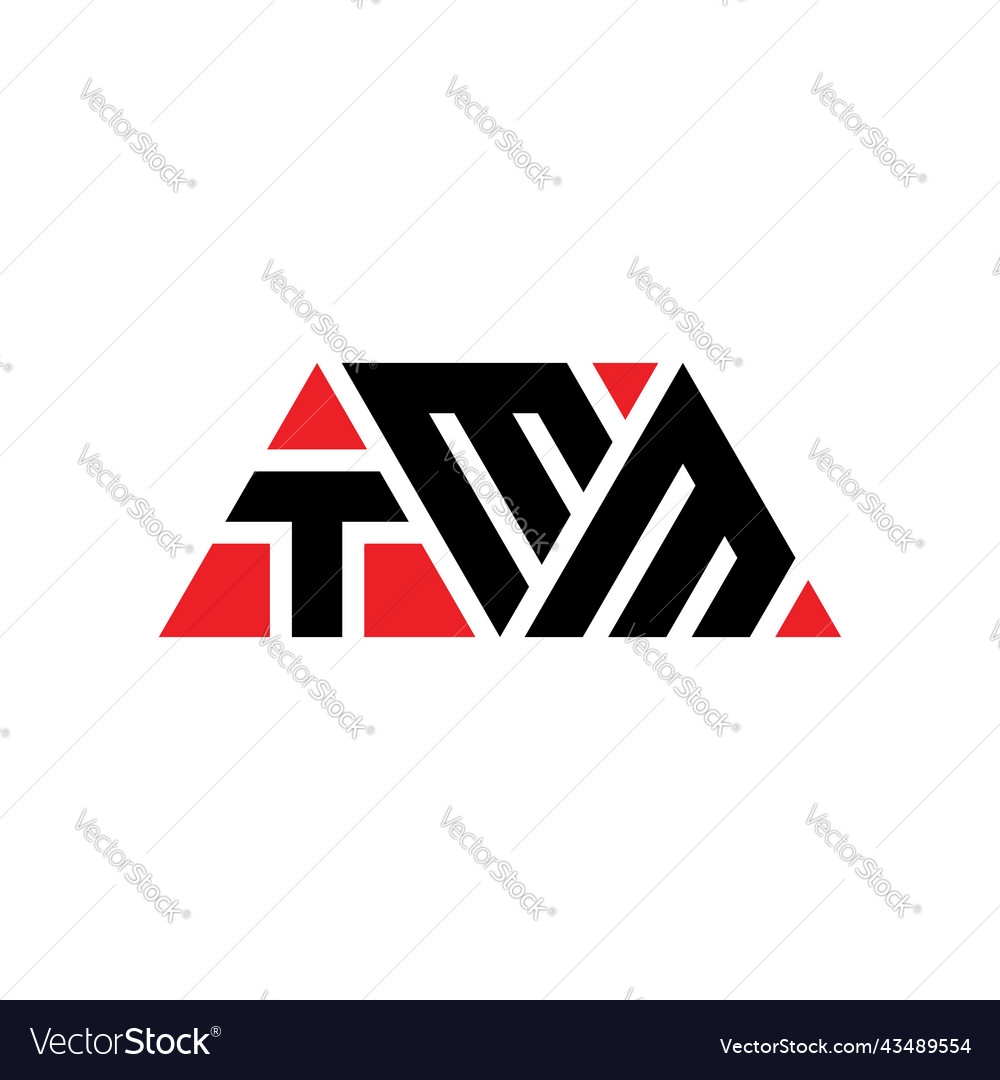 Tmm triangle letter logo design