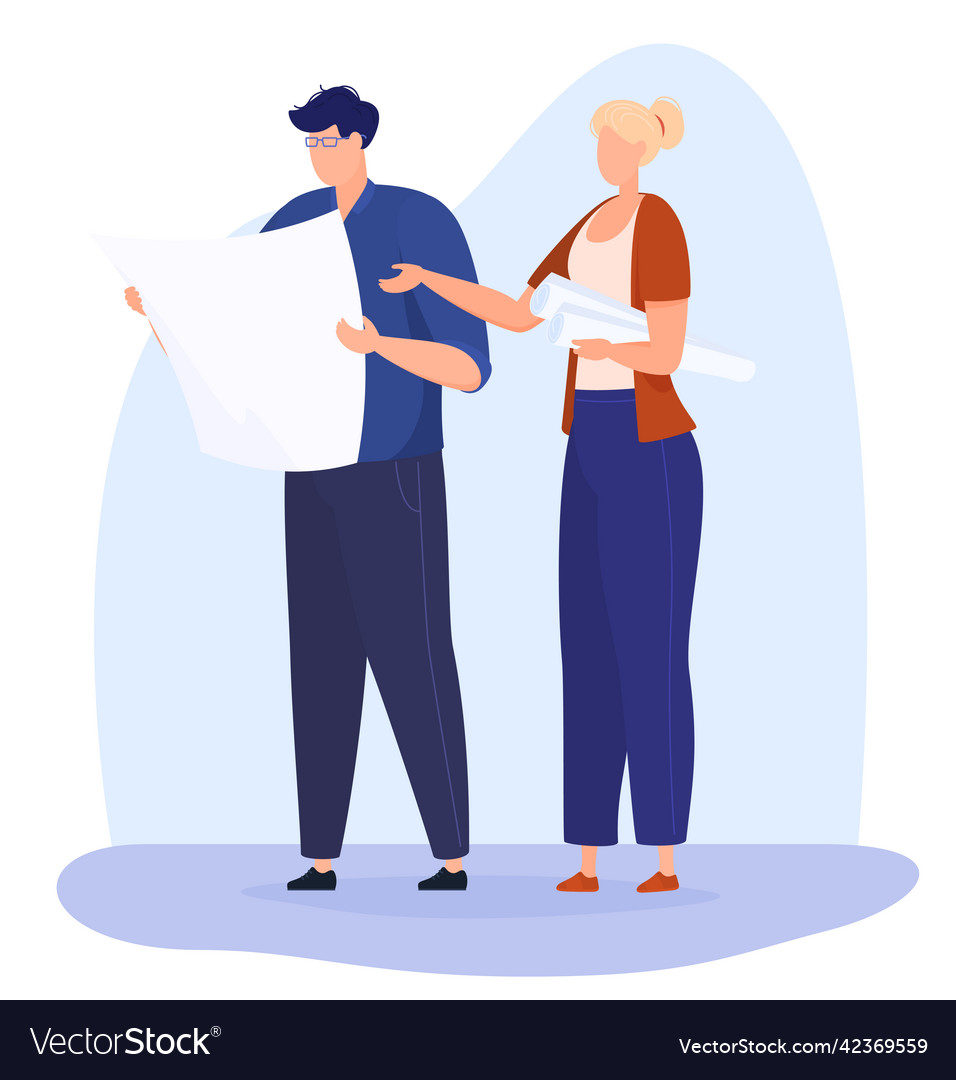 Architect and Engineer Planning Building Construct