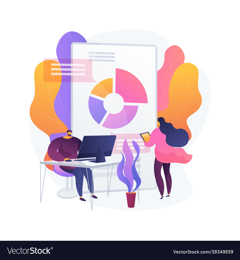 Biophilic design in workspace abstract concept vector image Biophilic design in workspace abstract concept