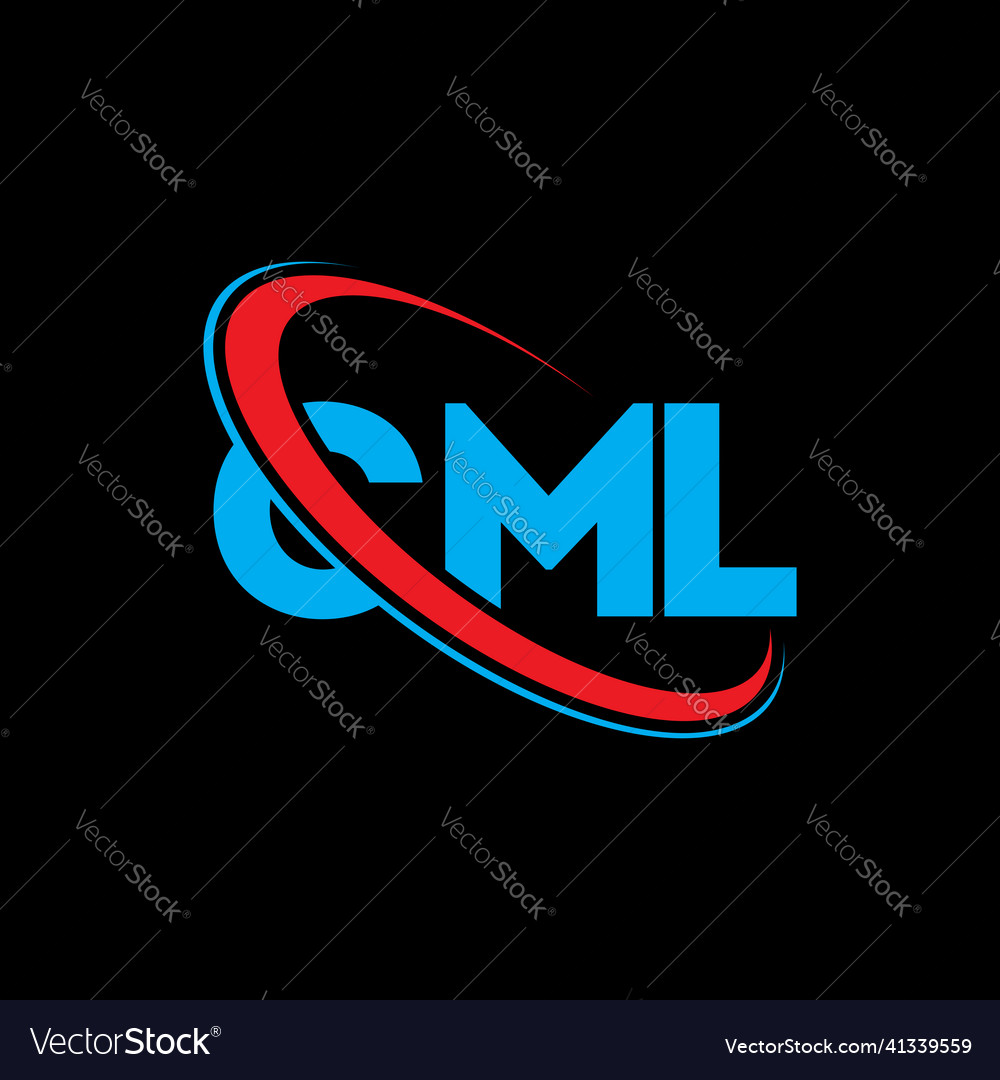 Cml logo letter design Royalty Free Vector Image