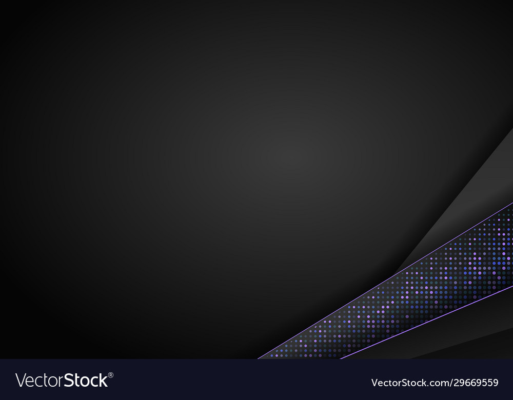 Dark abstract background with black overlap vector image Dark abstract background with black overlap