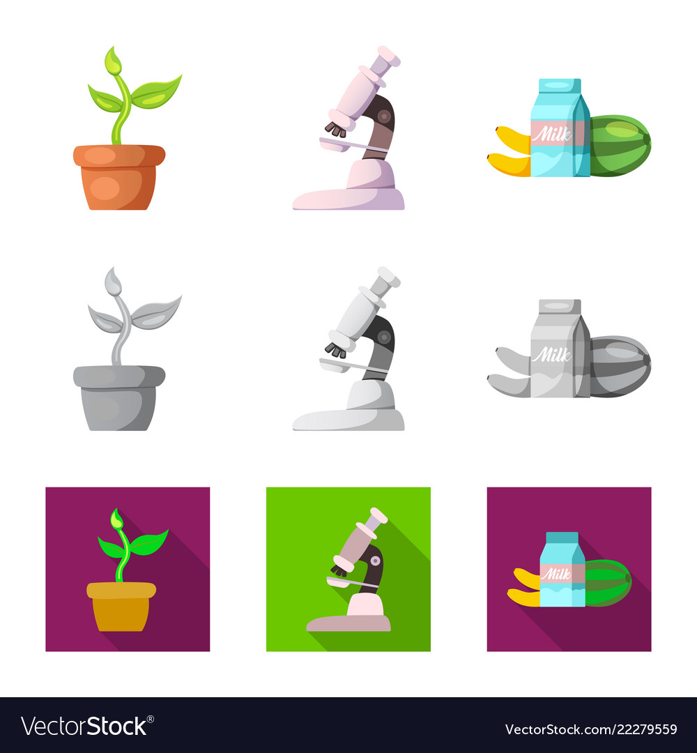Isolated object of and symbol collection vector image Isolated object of and symbol collection